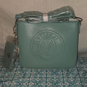 Valentino Orlandi Teal Crossbody Bag